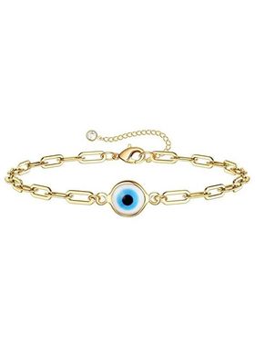 Fashion Round Evil Blue Eye Charm Bracelet for Women