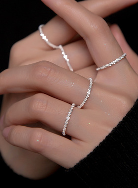 Sterling Silver Cross Flower Rings for Women Wedding Trendy