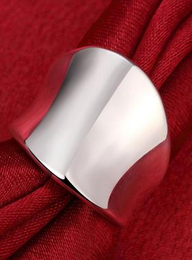 Hot classic charms 925 Sterling Silver wide Rings for men