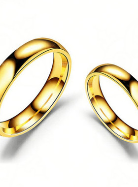 Fashion Fortunately Rose Gold Women Men Polished 316l