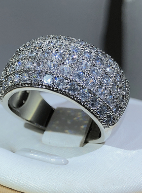 Luxury New Sterling Silver Wedding Eternity Rings with