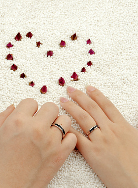 New Fashion 100% 925 Sterling Silver Women Ring Punk Simple