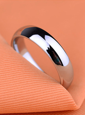 Titanium Steel Polished Inner and Outer Arc 6mm Wide Male