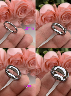 2mm 4mm 6mm 8mm Tungsten Carbide Wedding Ring Couple for