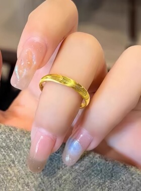 时尚百搭气质波纹戒指