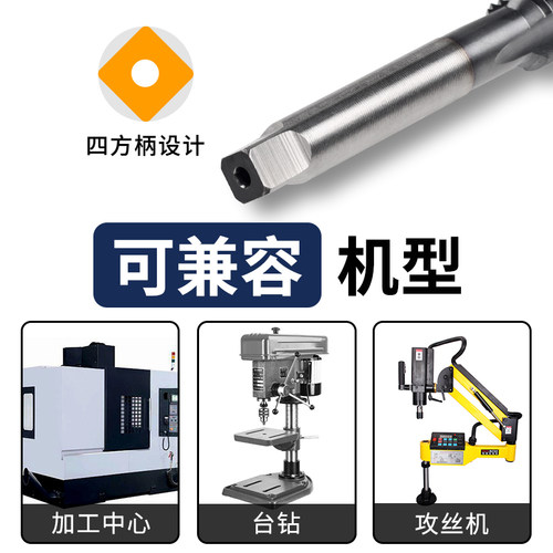 高钴丝锥不锈钢专用螺旋机用丝攻含钴先端攻牙钻头M4M5M6M8M10M12 - 图3
