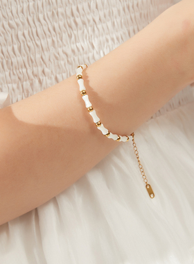 览物馆女贝母可水洗不褪色手链