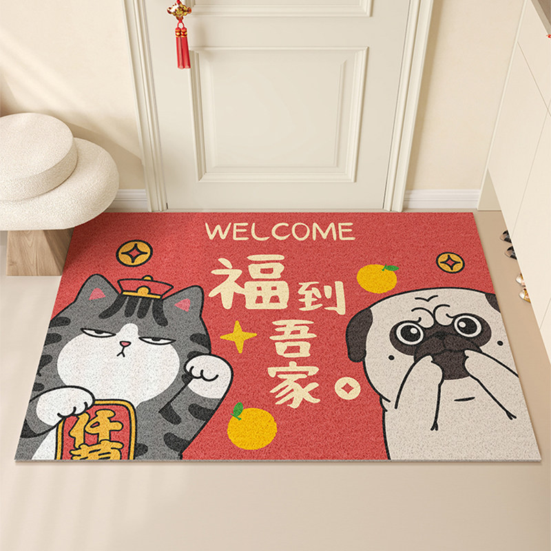 吾皇猫巴扎黑新款入户门地垫进门垫防滑脚垫门外耐脏免洗可擦玄关,淘宝优惠券,粉丝福利购,淘宝优惠卷