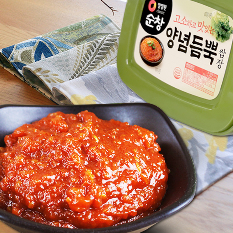 韩国进口清净园包饭酱500g蒜蓉辣酱烤肉蘸酱复合拌饭酱生菜烧烤酱 - 图1