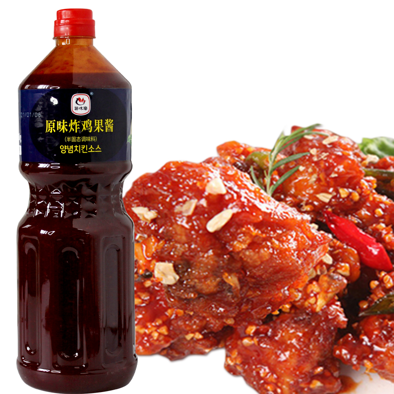 韩味乐韩式炸鸡果酱2kg/桶蜂蜜芥末甜辣蒜香琥珀韩国炸鸡裹酱蘸酱 - 图0