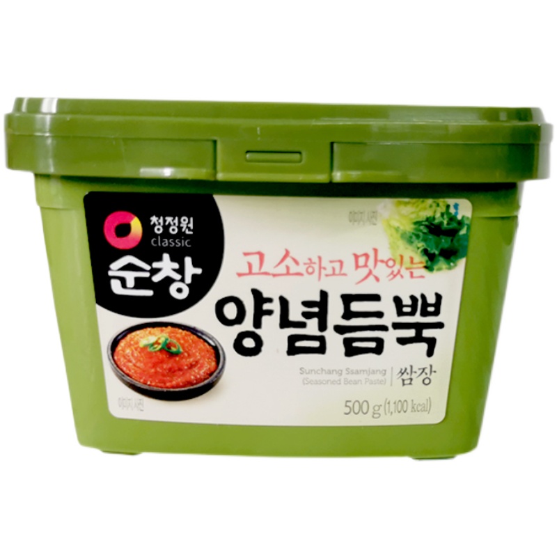 韩国进口清净园包饭酱500g蒜蓉辣酱烤肉蘸酱复合拌饭酱生菜烧烤酱 - 图3