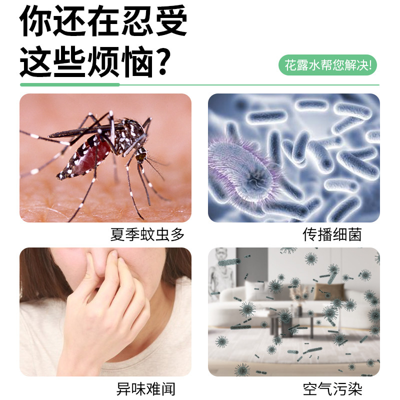 防蚊虫拖地花露水大桶装驱蚊清洁液 荀荟哲花露水