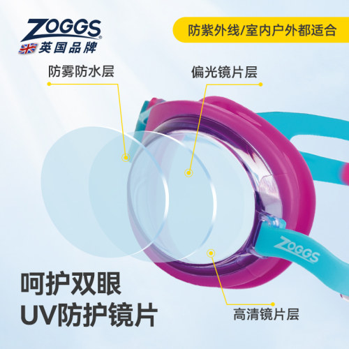 英国ZOGGS 防水防雾高清泳镜儿童专业眼镜潜水游泳装备Ripper - 图2