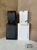 Simple leather luggage tag can be printed name custom logo