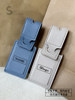 Simple leather luggage tag can be printed name custom logo