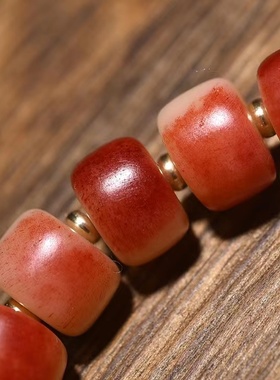 天然骆驼骨手串桶珠骆驼骨情侣