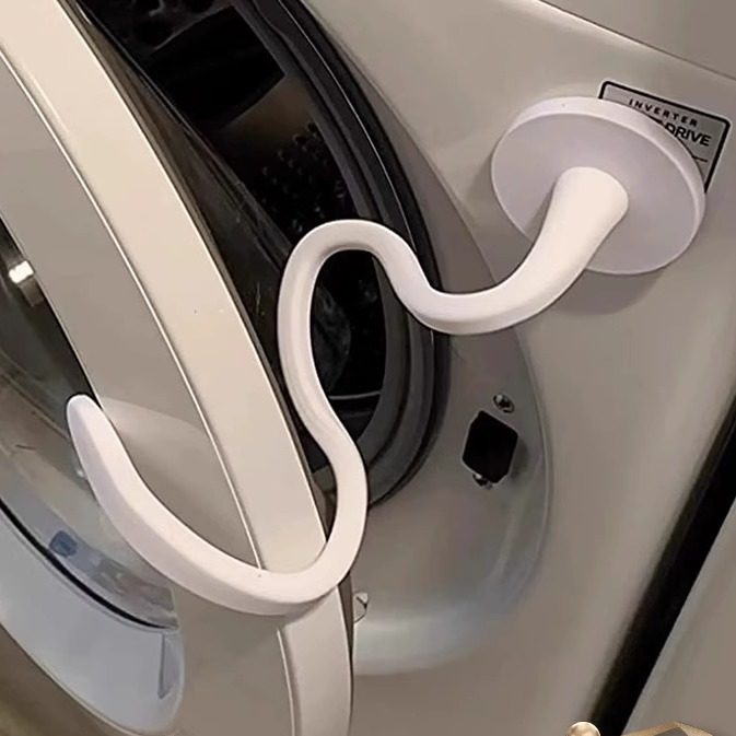 洗衣机通风卡扣神器磁吸洗衣机门固定器防撞防异味硅胶蛇形支架,淘宝优惠券,粉丝福利购,淘宝优惠卷