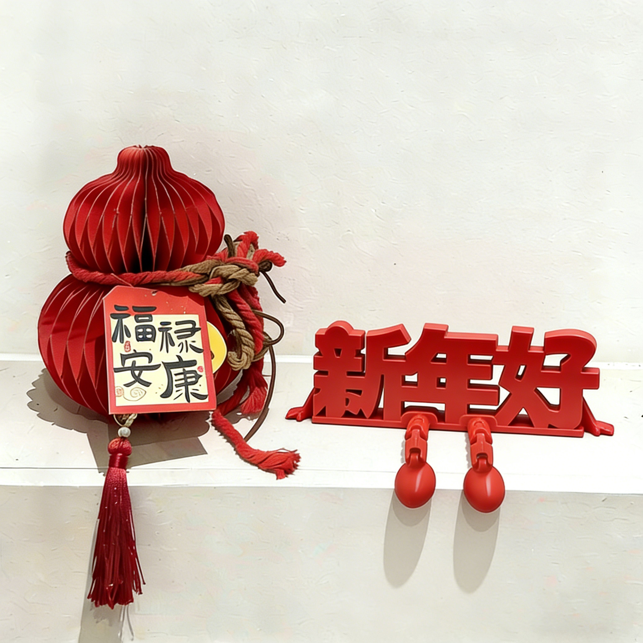 新年好摆件福字2026马年3d打印元旦春节客厅玄关桌面氛围场景装饰,淘宝优惠券,粉丝福利购,淘宝优惠卷
