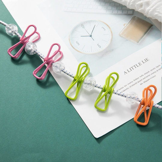 Travel clothesline clothes rack hotel portable clothes drying artifact windproof dormitory balcony indoor hanging clothes without punching