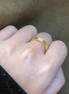 日本MUMI官方轻奢法国18K金简单经典520心钟戒指小众设计不褪