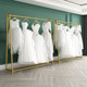 Mr. Iron's high-end wedding dress suit gold double-layer stand