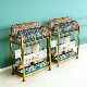 Badminton racket court display storage rack