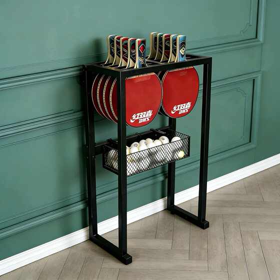 Simple table tennis racket display storage rack