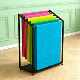 Black yoga mat storage rack fitness equipment storage basket yoga mat dance studio rack removable storage rack