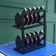 Desktop table tennis racket display storage rack black