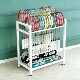 Badminton racket court display storage rack