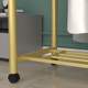 Double-rod coat rack Double-rod movable coat rack