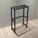 Large capacity pickleball racket display storage rack