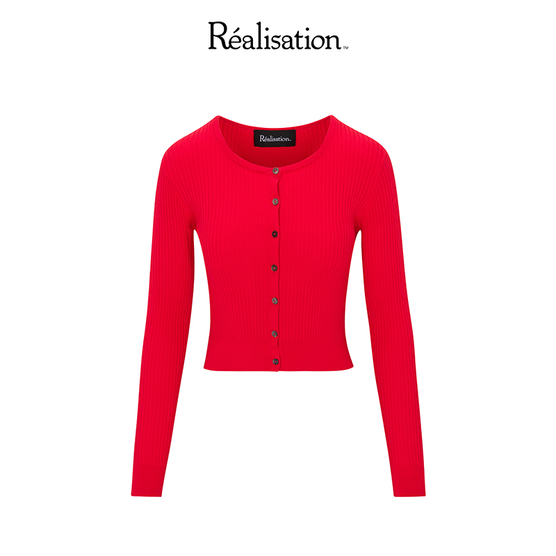 RealisationPar 针织衫修身显瘦针织罗纹开衫The Winona Cardigan - 图3