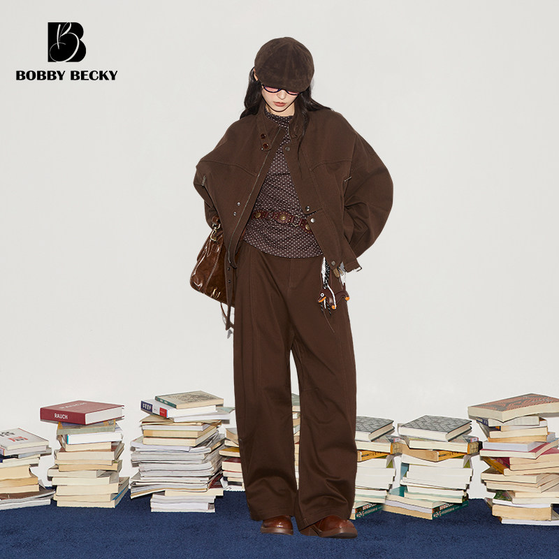Bobbybecky复古宽松机车夹克做旧弯刀裤美式工装半身裙,淘宝优惠券,粉丝福利购,淘宝优惠卷