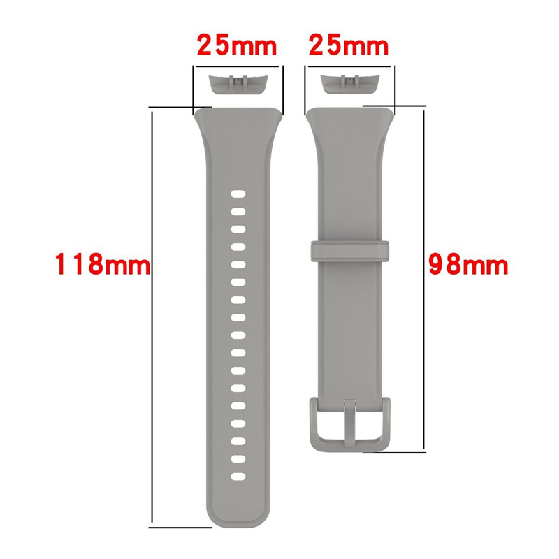 适用OPPO手环2表带液态硅胶材质智能运动手环oppowatch2腕带磁吸nfc版个性时尚金属手表链oppoband二代配件 - 图2