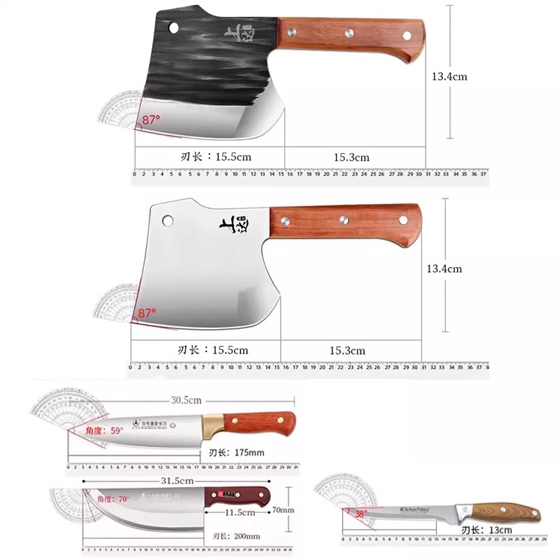 砍骨头专用刀剁骨刀家用加厚斩骨斧头屠夫商用坎劯大骨刀杀猪刀-图3