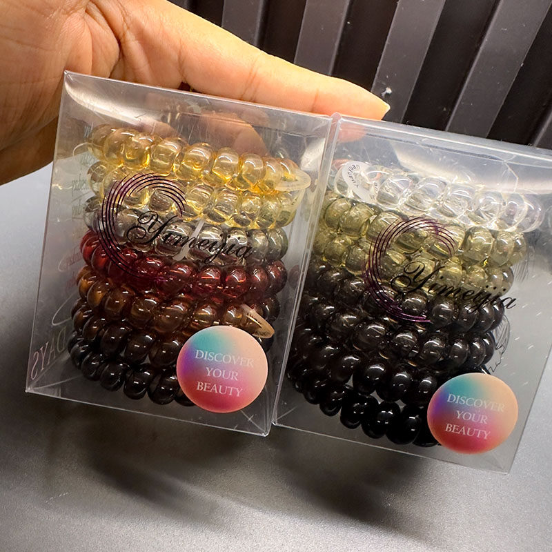 大号电话线发圈黑色加粗头绳女扎头发高马尾橡皮筋高弹力发绳皮套,淘宝优惠券,粉丝福利购,淘宝优惠卷