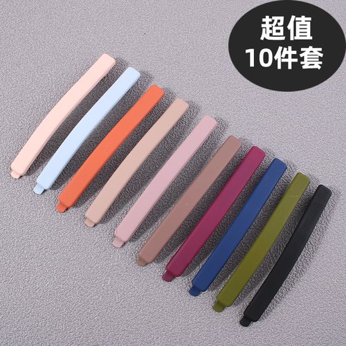 发夹女夏季侧边发卡后脑勺夹子头饰一字夹碎发刘海夹夏天边夹卡子 - 图0