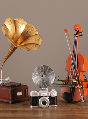 复古怀旧留声机家居装饰摆件