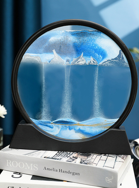 流沙画摆件创意解压沙漏客厅电视酒柜办公室桌面家居装饰品小礼物