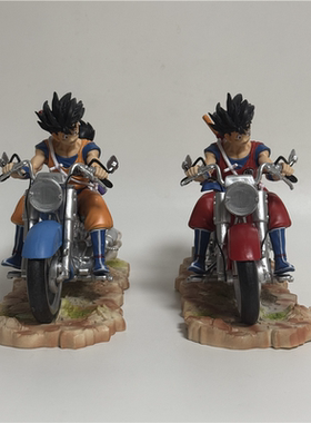 七龙珠系列GK 机车父子 悟空悟饭 摩托车手办周边模型雕像摆件
