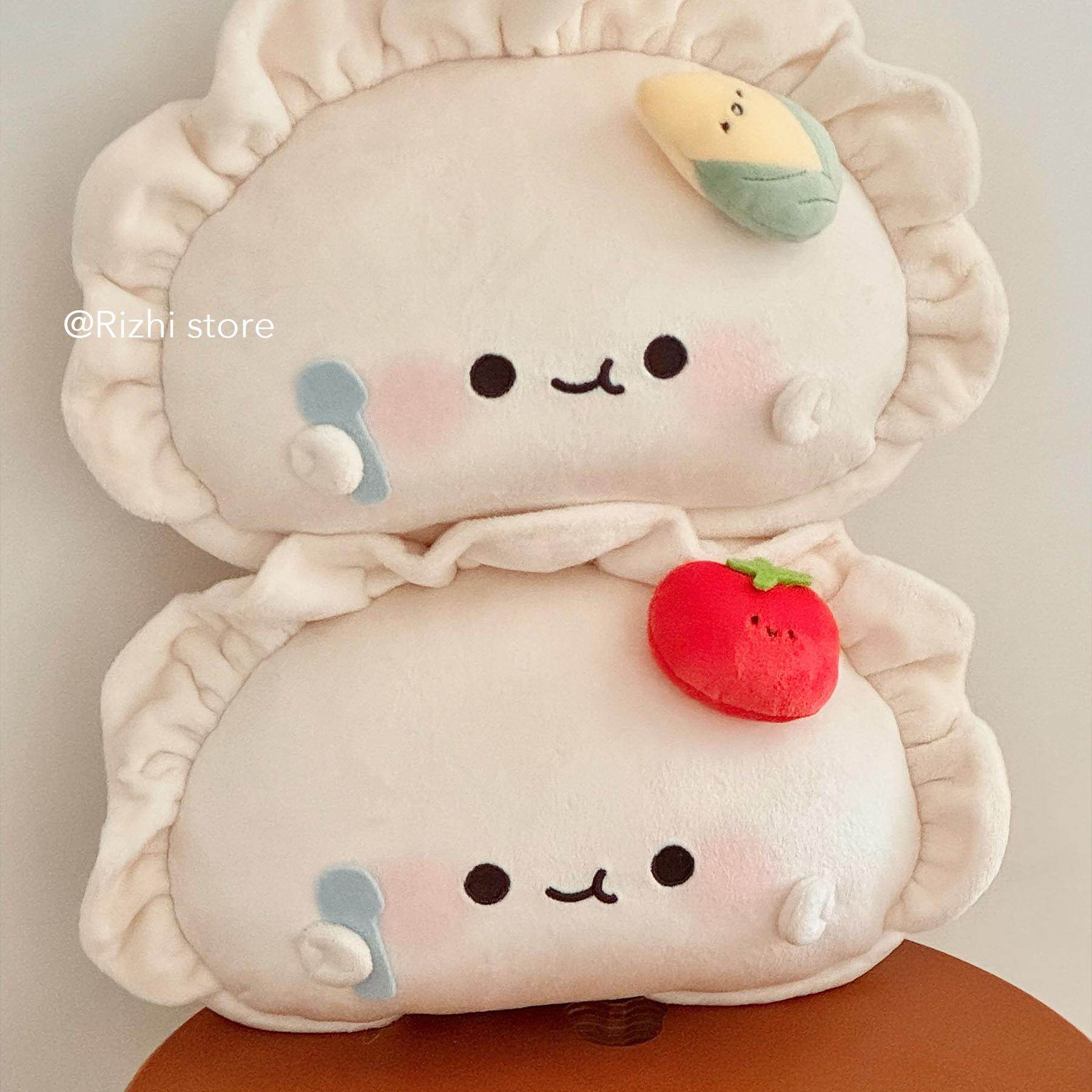 日稚商店原创水饺双肩包女大学生斜挎包可爱毛绒大容量饺子斜跨包,淘宝优惠券,粉丝福利购,淘宝优惠卷