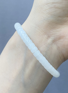 天然和田玉俄料卡6药片手串