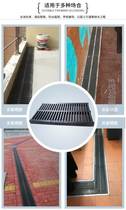High Molecular Drainage Ditch Cover Plate Kitchen Sewer Cover Plate Round Hole Carwash Gutter Cover Plate Stainless Steel Composite Grate