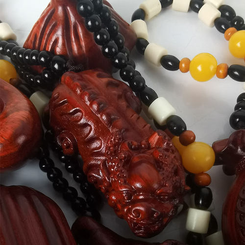 紫檀木雕刻手把件精工挂件创意木质文玩装饰品手工制作红木 - 图0