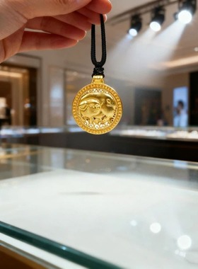 十二生肖猪项链吊坠男女款