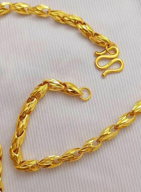 仿真项链男士瓜子链女款饰品仿真越南沙金链子