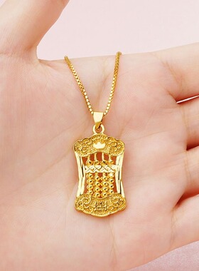 时尚沙金女款配饰如意算盘吊坠 同款网红吊饰