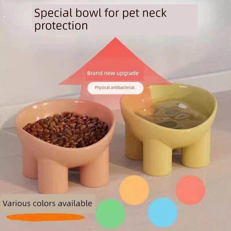 新型宠物碗，马卡龙色大象腿护颈碗，高腿斜口饮水，防撞狗碗，猫,淘宝优惠券,粉丝福利购,淘宝优惠卷