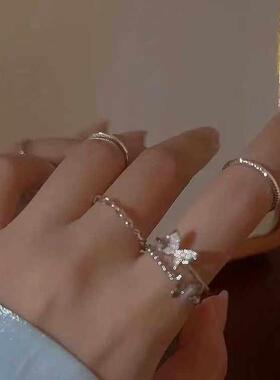 然然真可爱荆棘与玫瑰对戒戒指开口可调节情侣闺蜜礼物